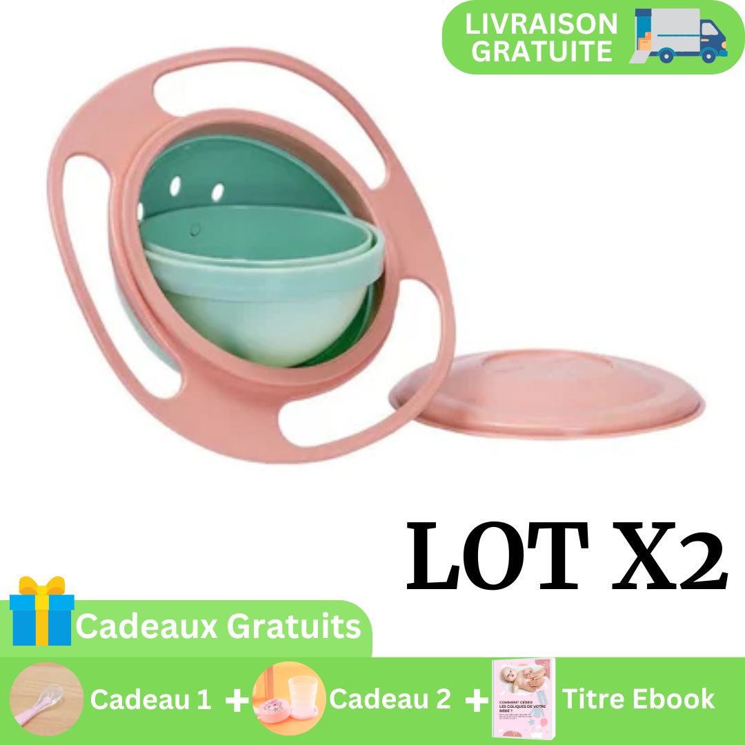 SuperBol™ | Bol 360° | Anti-renversant pour bébé