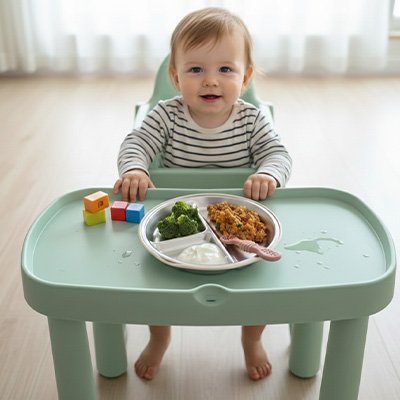 Assiette bébé ventouse 